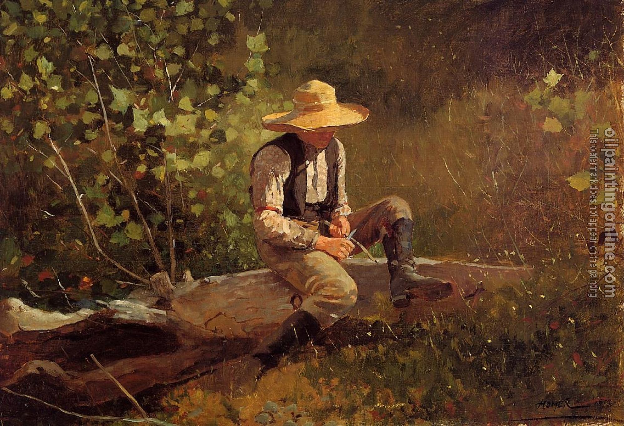 Homer, Winslow - The Whittling Boy